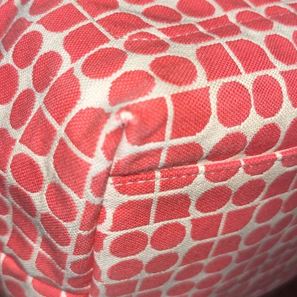 Kate Spade   Pink Noel  Shoulder bag  small tote  Geometric pattern canvas  VGUC - Picture 12 of 17